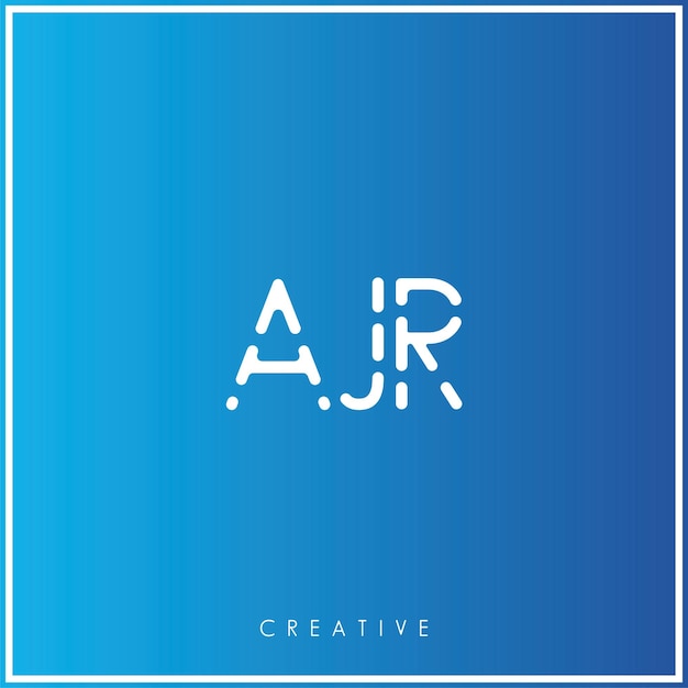 AJR Creative Vector Último Diseño del logotipo Mínimo Último Logotipo Premium Ilustración vectorial Monograma