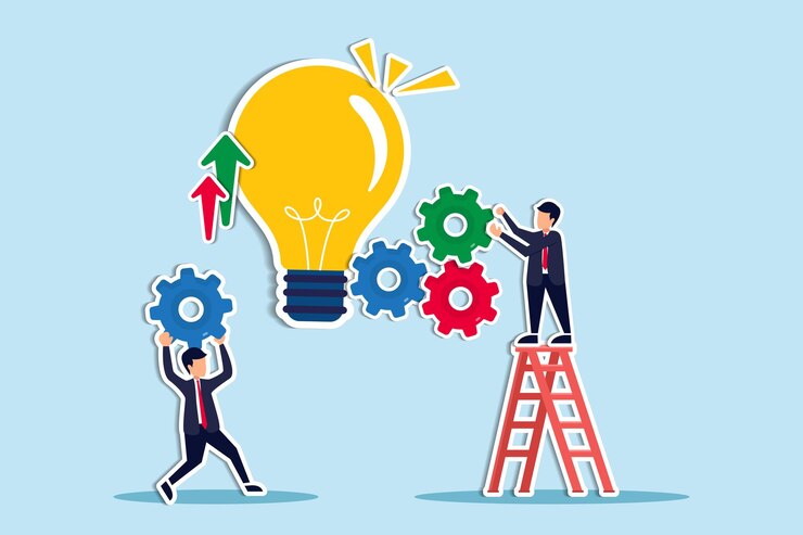 Vector ajuste de mejora de procesos para mejorar la eficiencia o la productividad del progreso o desarrollo del proyecto