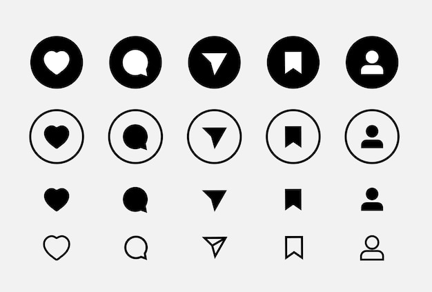 Al igual que el comentario compartir y guardar icono Elementos de las redes sociales