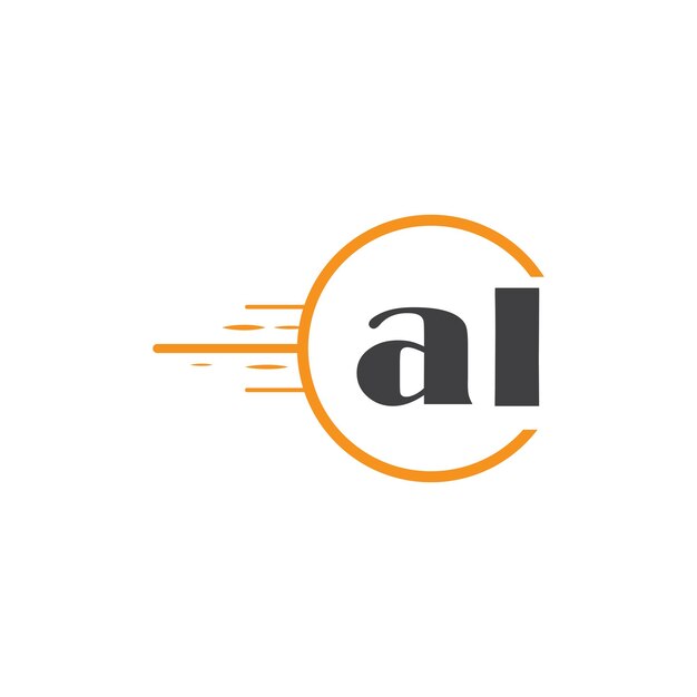 al logotipo inicial de monograma con diseño de estilo círculo