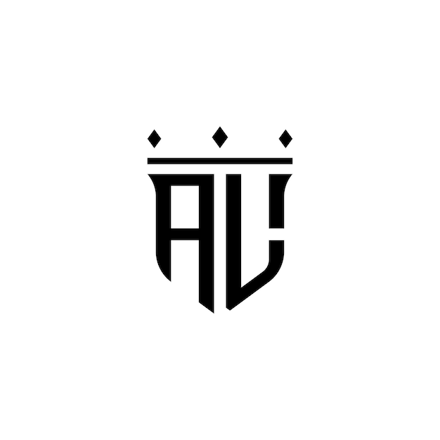 AL Monogram Logo Design letra texto nombre símbolo monocromo logotipo alfabeto carácter simple logo