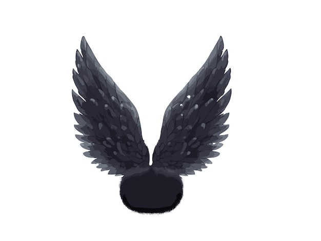 Vector alas de acuarela alas de ángel de hadas ilustración vectorial