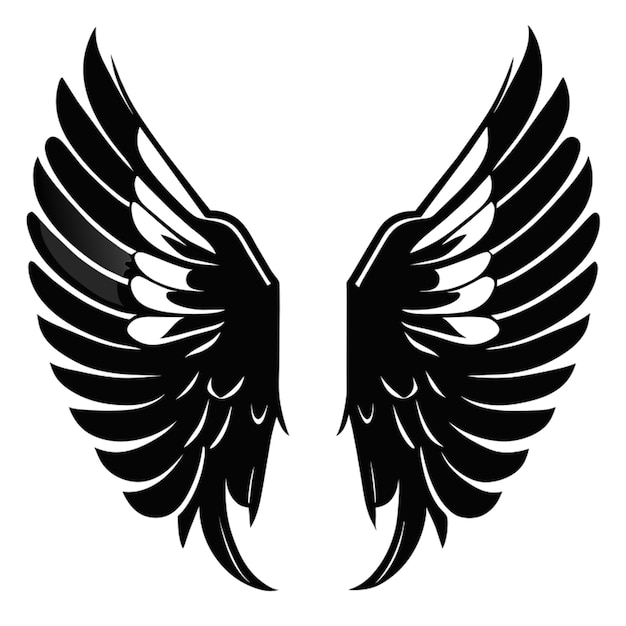 las alas de ángel vector tema santo línea nítida