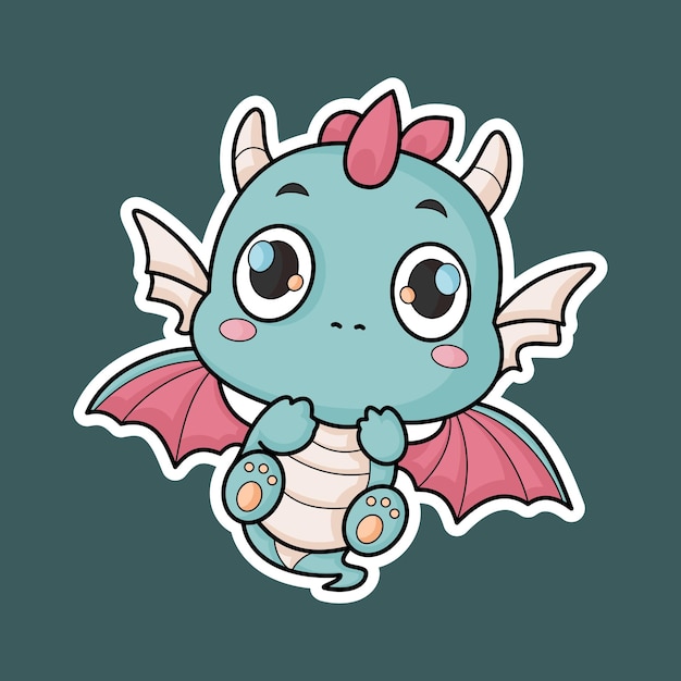 Alas de bebé dragón pegatinas voladoras bestia legendaria