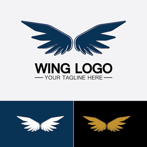 Alas logo vector icono símbolo ilustración diseño plantilla