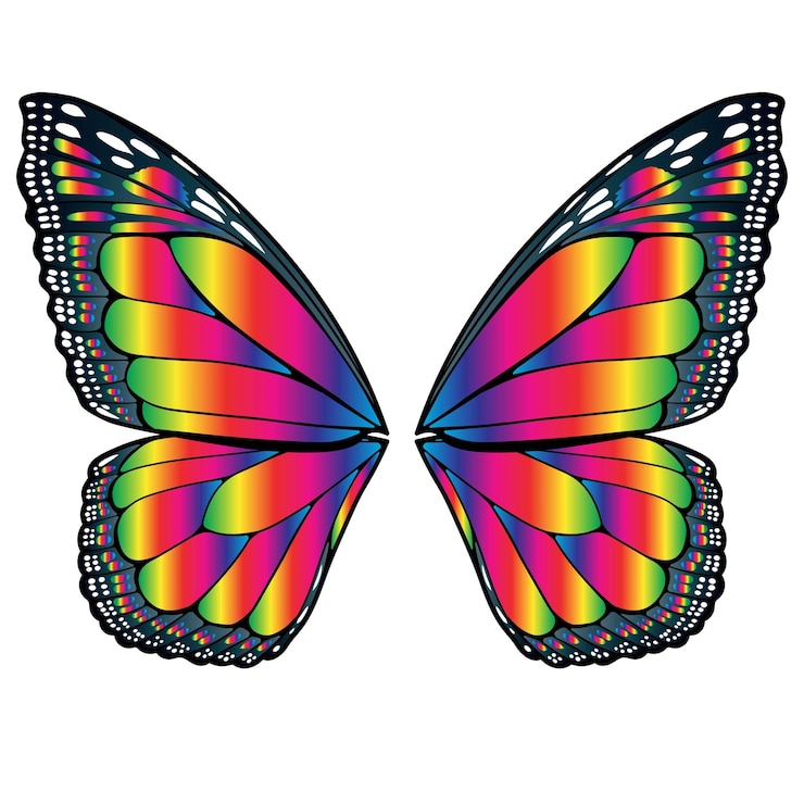 Vector alas de mariposa