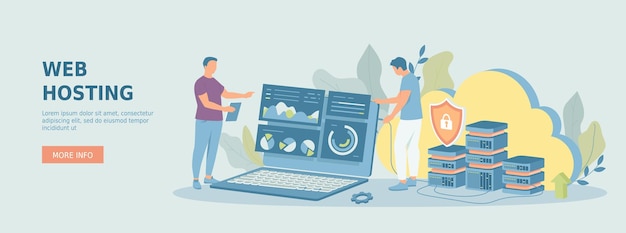 Albergamiento de datos web Seguridad informática fuerte almacenamiento Procesamiento de información Base de datos Conexiones de red
