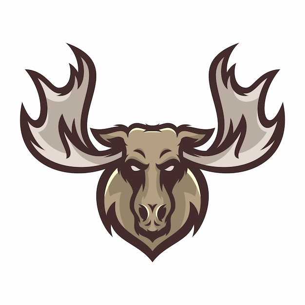 Alce - vector logo / icono ilustración mascota