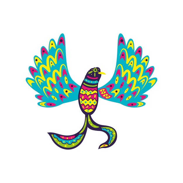 alebrijes ilustración de animales fantásticos aislados