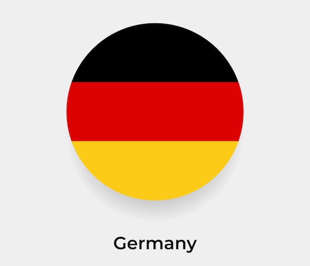 Alemania bandera burbuja círculo forma redonda icono vector ilustración