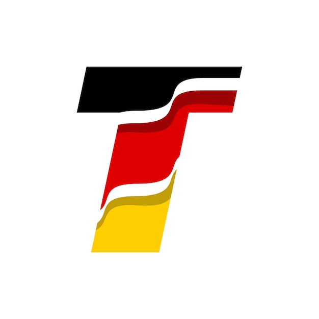 Alfabeto Alemán Bandera T
