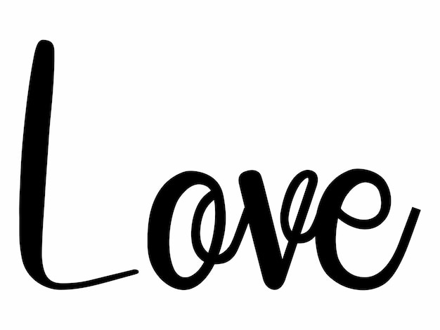 Alfabeto del amor Ilustración de fondo del corazón
