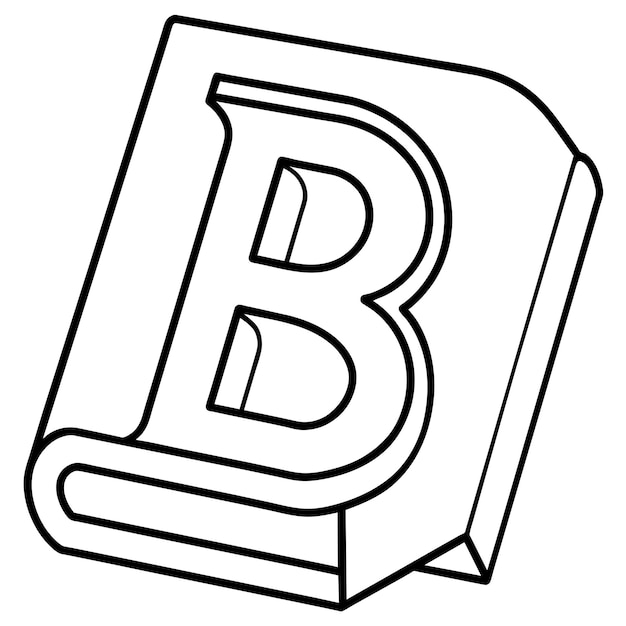 Alfabeto B para colorear página 16