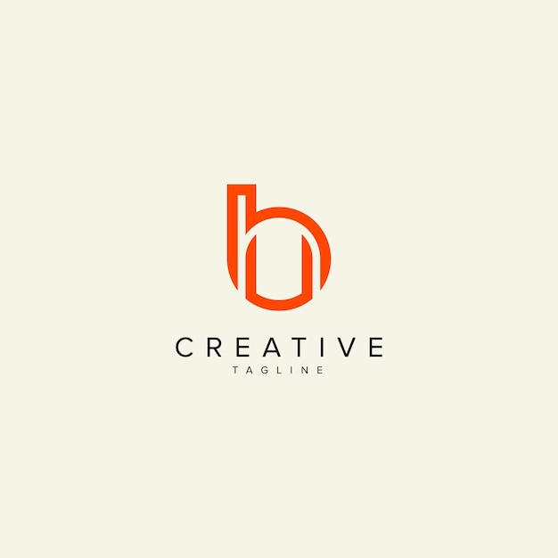 Alfabeto BU letra UB modelo vectorial de logotipo de estilo monograma moderno