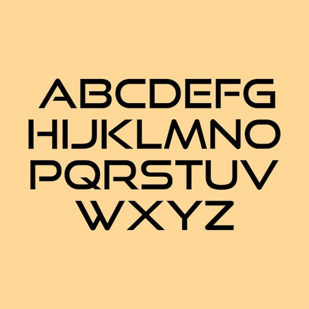 alfabeto de caligrafía letras mayúsculas de la a a la z familia tipográfica