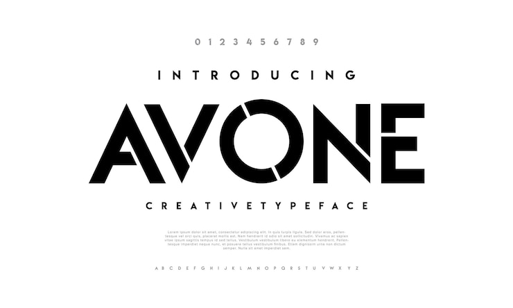 Vector alfabeto de fuente de moda abstracta fuentes urbanas modernas mínimas para marca de logotipo, etc. tipografía tipo de letra