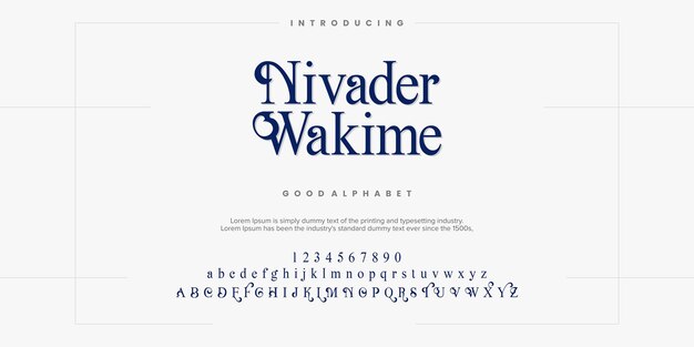 Alfabeto de fuente de moda abstracta Fuentes urbanas modernas mínimas para marca de logotipo, etc. Tipografía tipo de letra