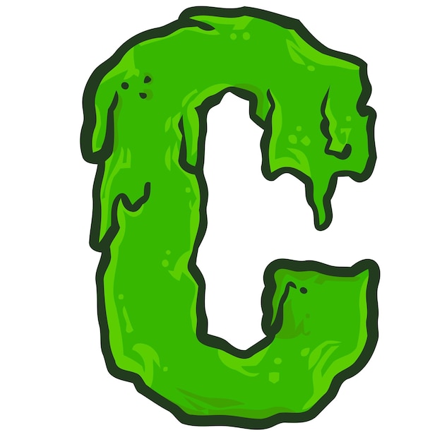 Alfabeto de la fuente Zombie C