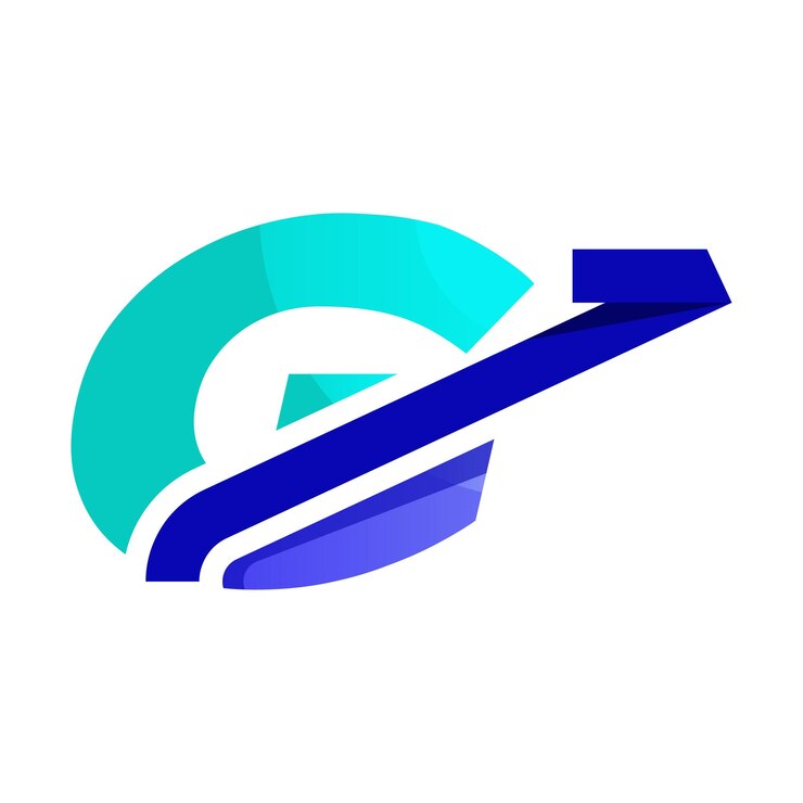 Vector alfabeto g inversión logo