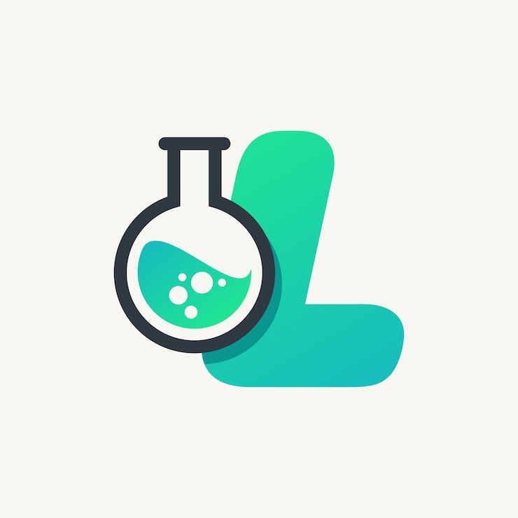 Vector alfabeto de laboratorio l