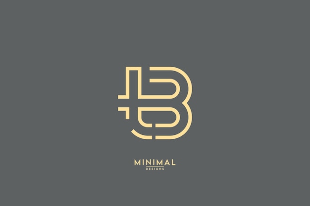 Alfabeto letra TB BT TB icono logo vector