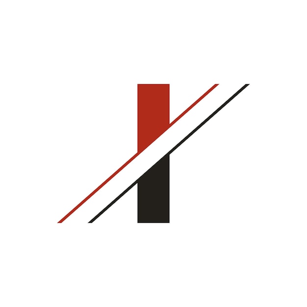 Alfabeto Letras I Logo o Icono Diseño Vector Ilustración