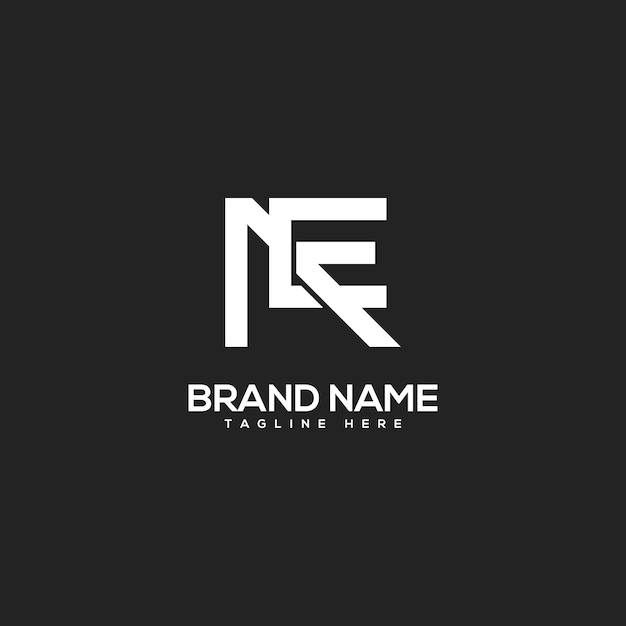 Alfabeto Letras mínimas AE EA Diseño de logotipo de negocio Vector