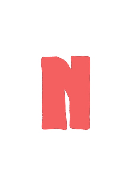 Alfabeto lindo dibujado a mano para ilustración de niños