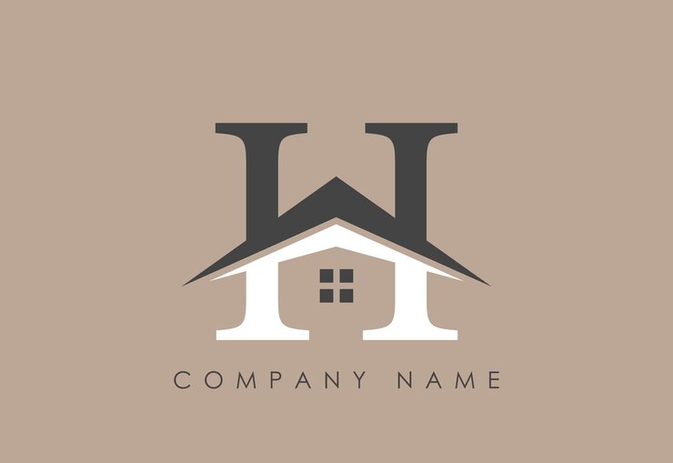 Alfabeto Un logotipo de casa Letras creativas monograma único vector de diseño de edificios inmobiliarios ttled1