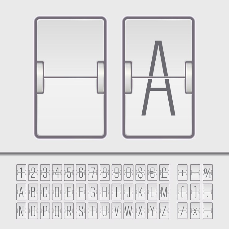 Vector alfabeto de marcador vectorial