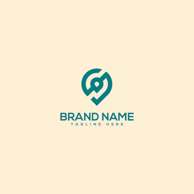 Alfabeto mínima letra S y vector de plantilla de diseño de logotipo de ubicación.