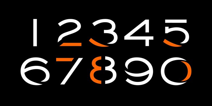 Vector alfabeto moderno con números letras cuadradas simples de formas rugosas fuente ultra negrita en brutal moderno