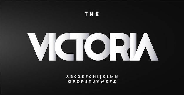 Vector alfabeto de papel recortado letras sans serif fuente elegante y versátil para el logotipo moderno énfasis titular tipografía contemporánea diseño tipográfico llamativo composición vectorial