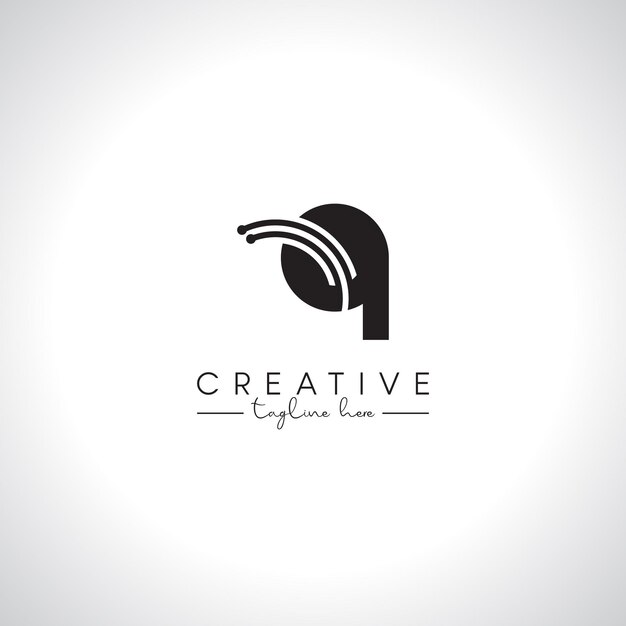 Alfabeto Q Letra Diseño de logotipo de tecnología moderna Símbolo vectorial de logotipo digital inicial
