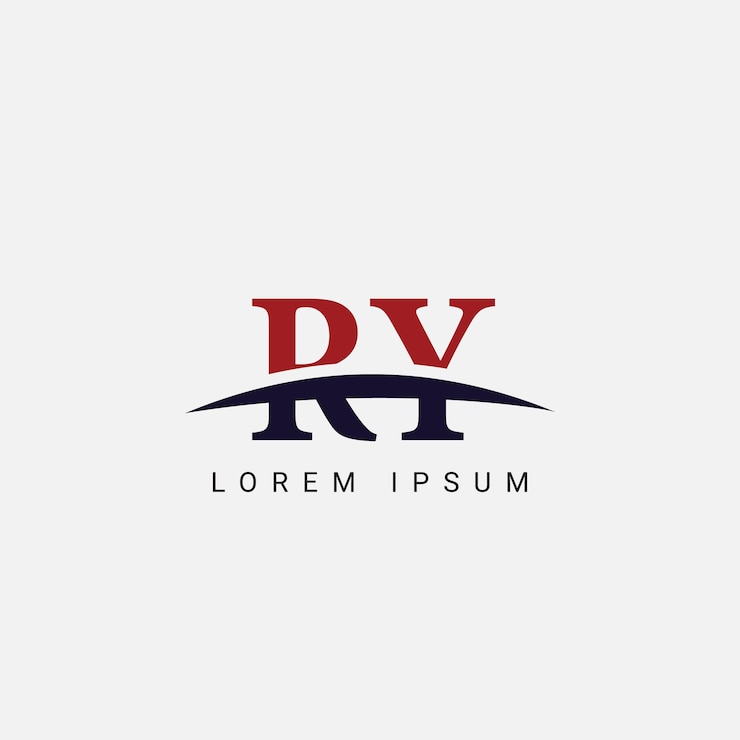 Vector alfabeto ry yr letra estilo monograma moderno elemento vectorial del logotipo