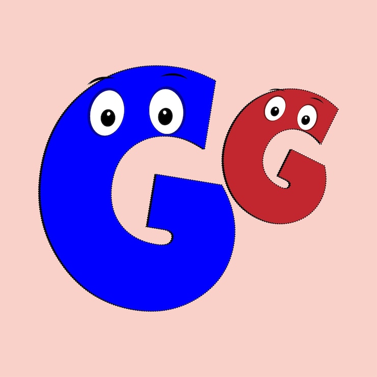 Vector alfabeto a todo color con ojos personaje de dibujos animados diseño de abecedario lindo para cartel de portada de libro