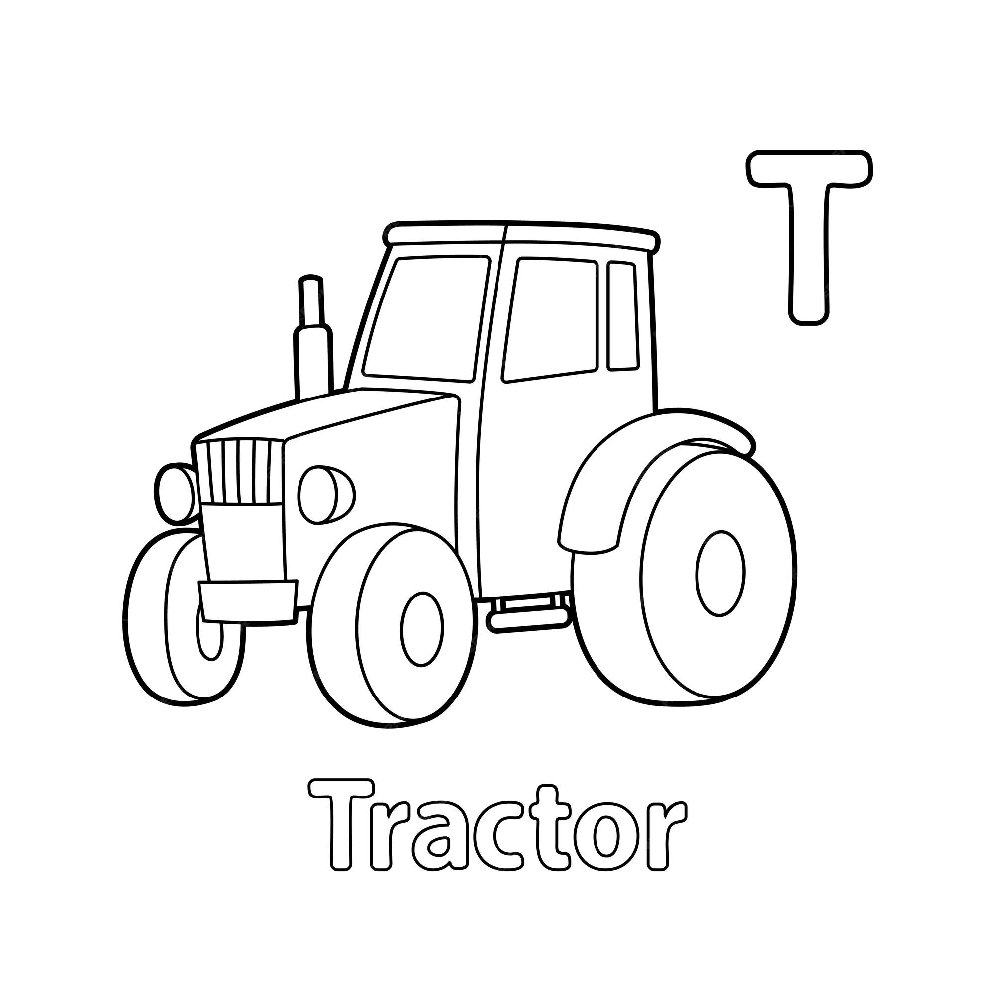 Página 3 | Vectores e ilustraciones de Tractor para colorear para descargar  gratis | Freepik