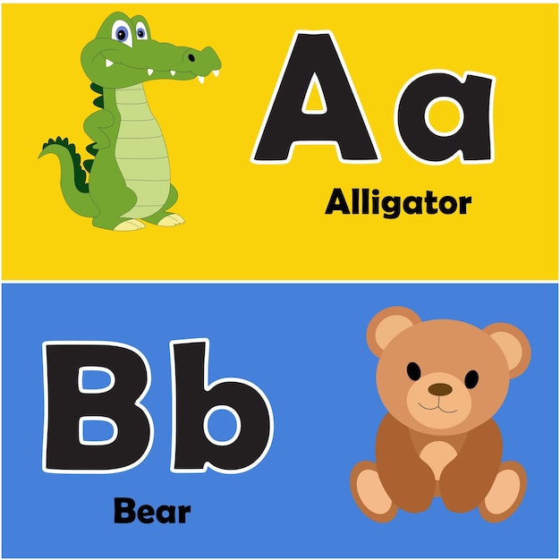 Vector alfabetos a y b