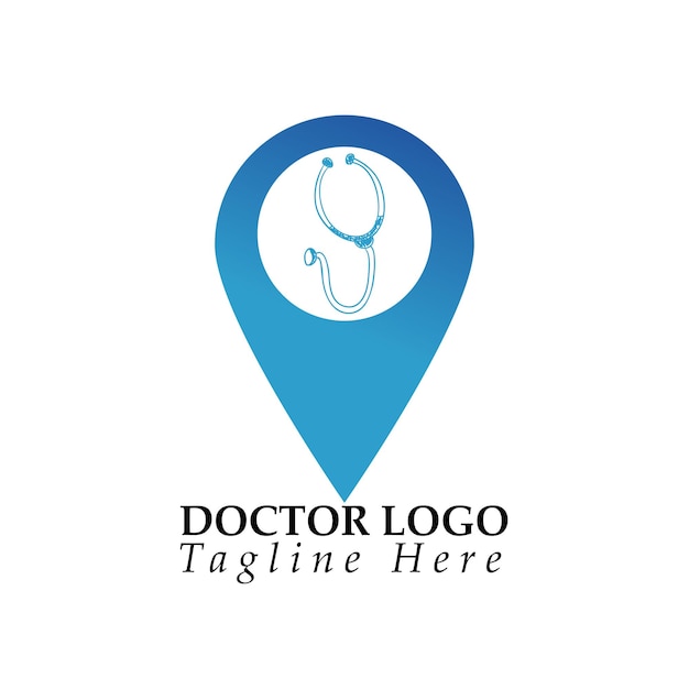 un alfiler azul y blanco con las palabras doctor doctors logotipo en él