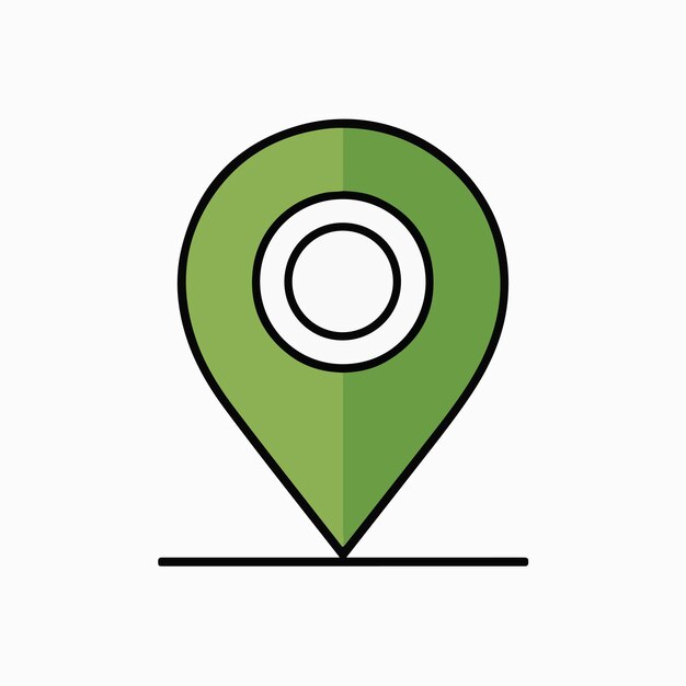 un alfiler con un fondo verde y un logotipo blanco con una imagen de un sombrero en él