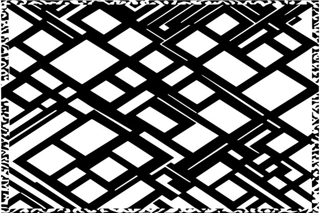 alfombra de lujo textura trazada negra en fondo blanco ilustración vectorial textura de fondo