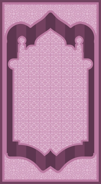alfombra de oración con ventana geométrica abstracta 095