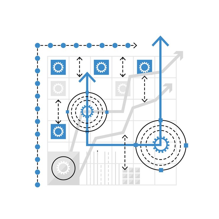 Vector algoritmo de programa de la web