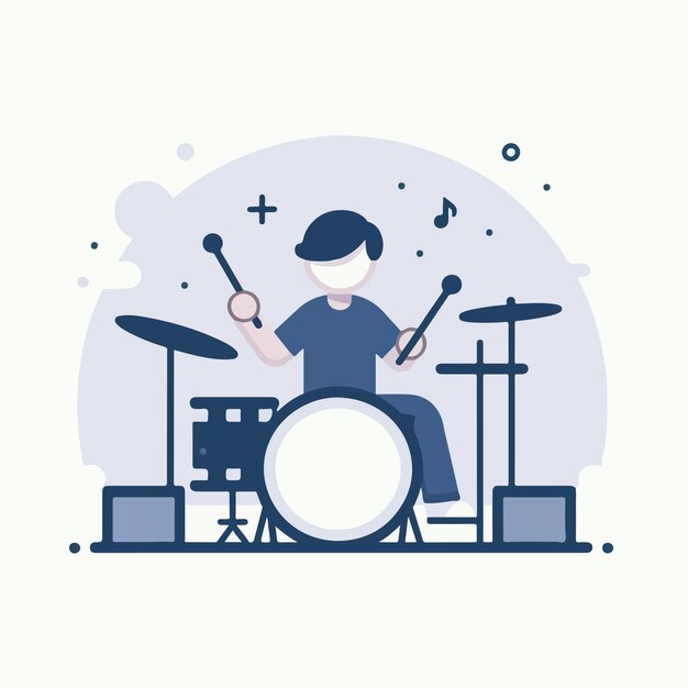 Alguien está tocando la batería.