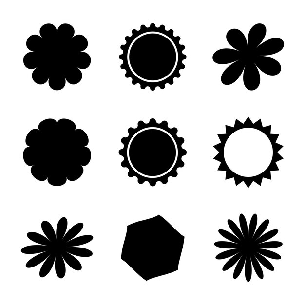 Algún diseño de forma retro abstracta