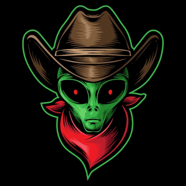 Alien cabeza vaquero