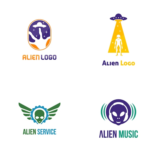 Vector alien logo