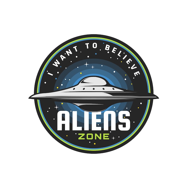 Aliens zone ovni icono de marcianos extraterrestres