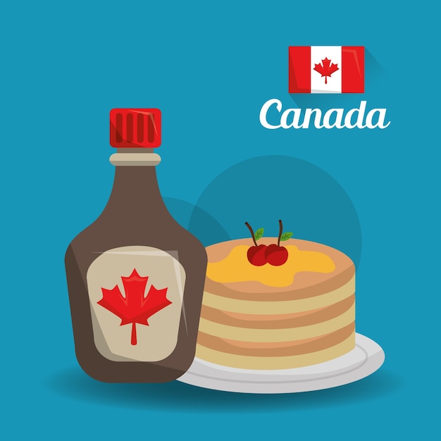 Alimento americano del país de canadá