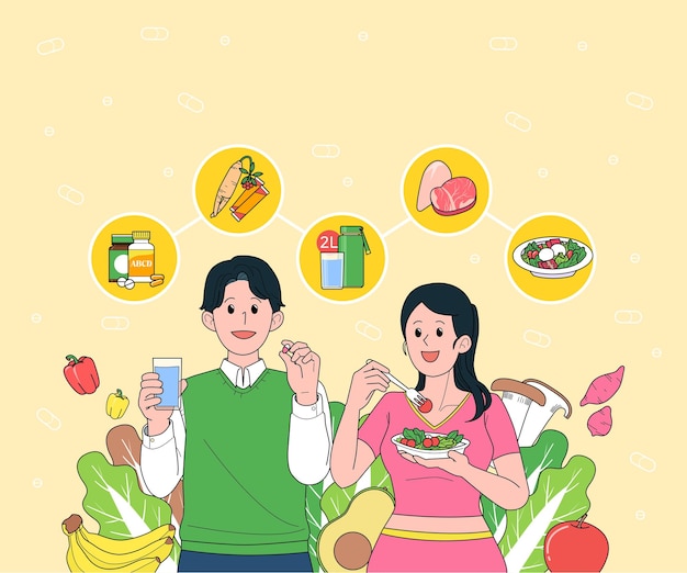 alimentos para el bienestar y suplementos nutricionales para la salud
